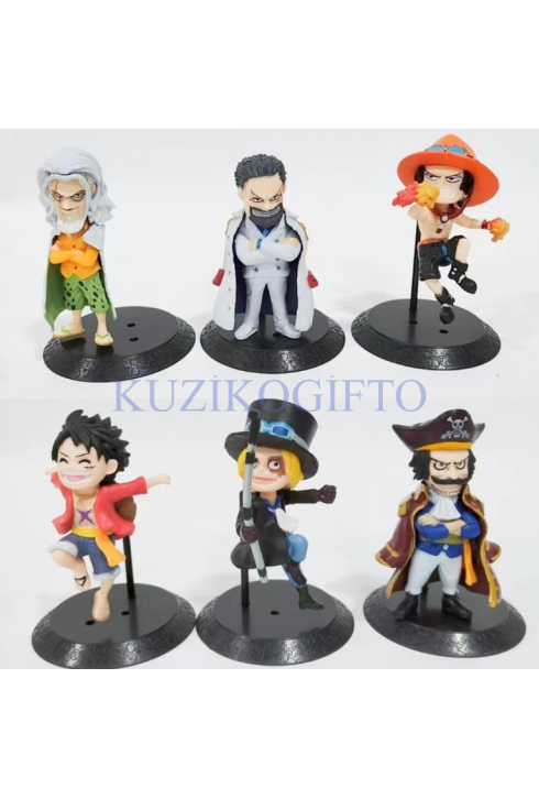 One Piece 6'lı Anime Figür Set 10-11 Cm