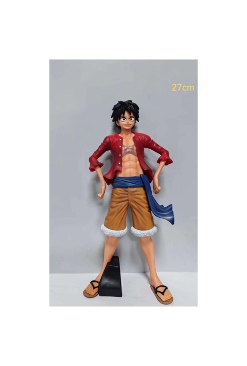 One Piece Lufy Ayakta Eli Belinde Anime Figür 27 cm