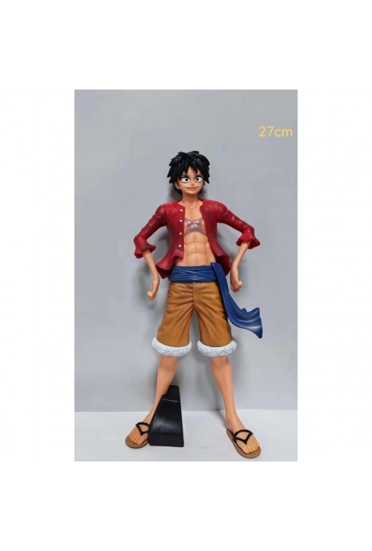 One Piece Lufy Ayakta Eli Belinde Anime Figür 27 cm 